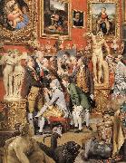 ZOFFANY  Johann The Tribuna of the Uffizi (detail) oil painting on canvas